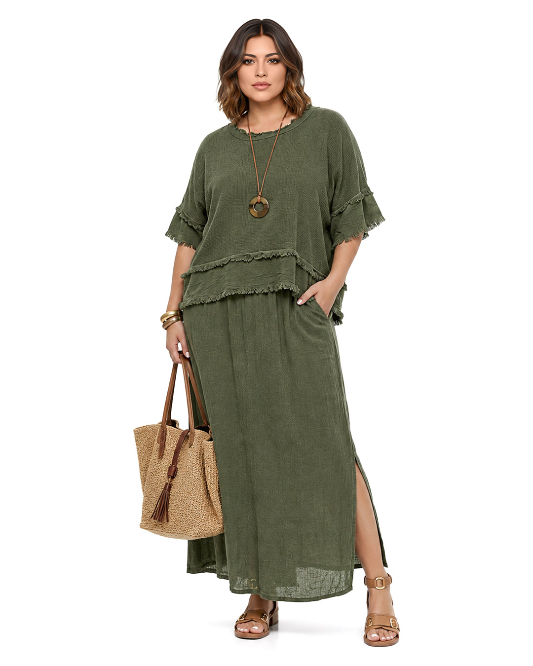 VESTIDO DUAL VERDE ▷44/48 - Imagen 3