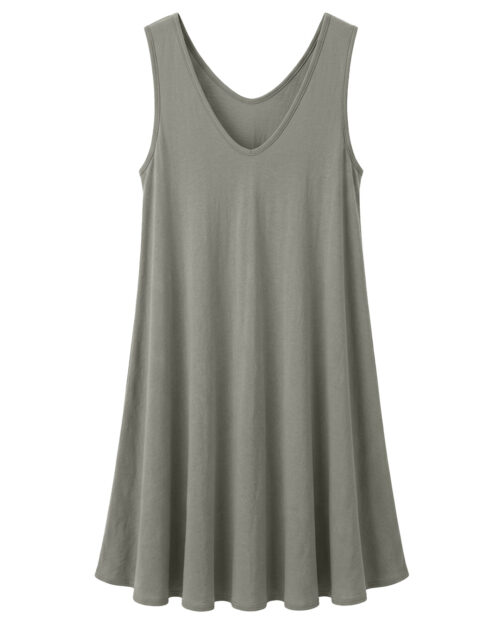 Vestido Bies Tirantes: vestido de diario midi de tirantes anchos color marron en viscosa con corte capa al bies y escote redondeado de Quiles_Shop.