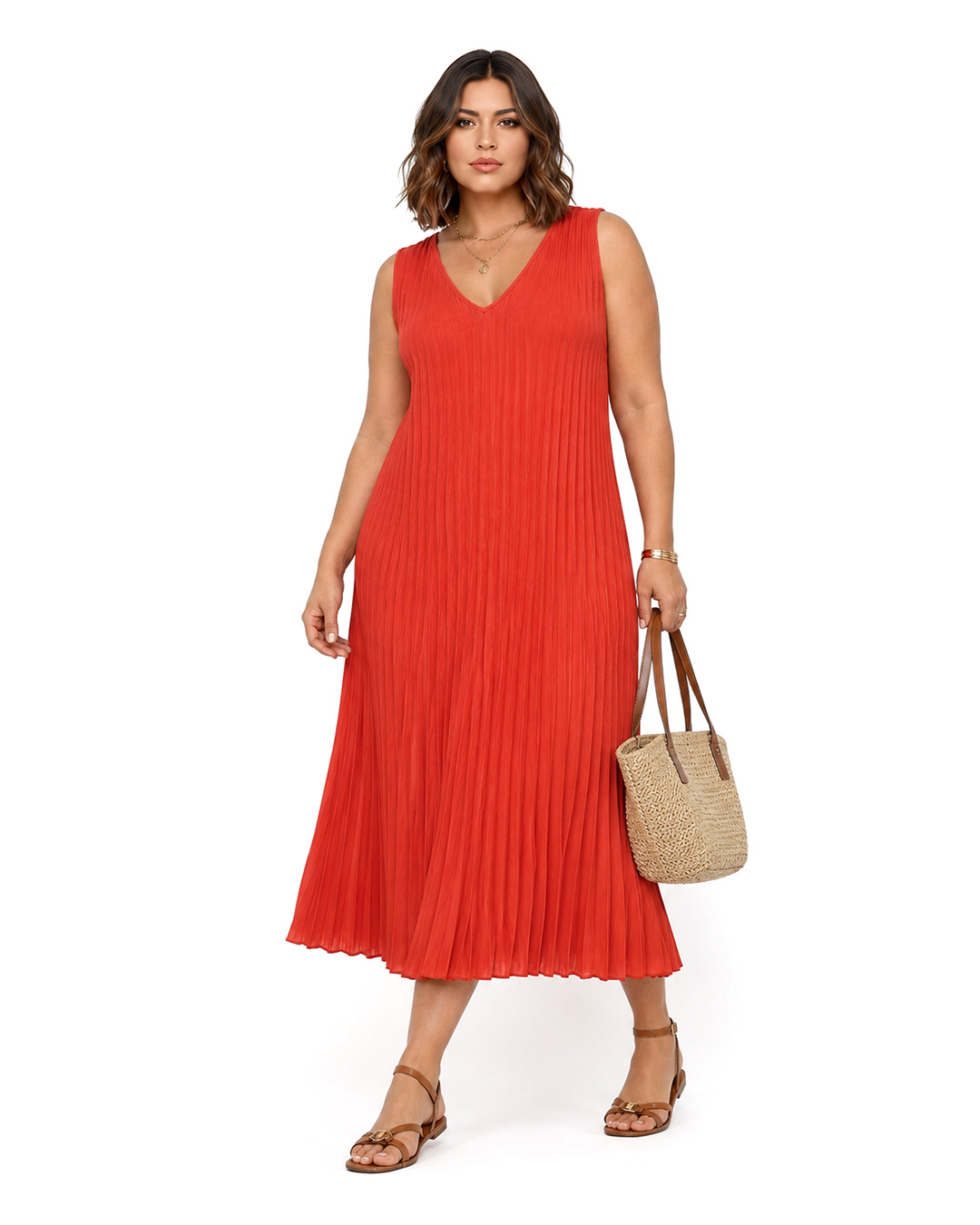quiles_shop-vestido-plisado-rojo-anaranjado-tendencias-verano-mujer-curvy-low-cost-pv26-2