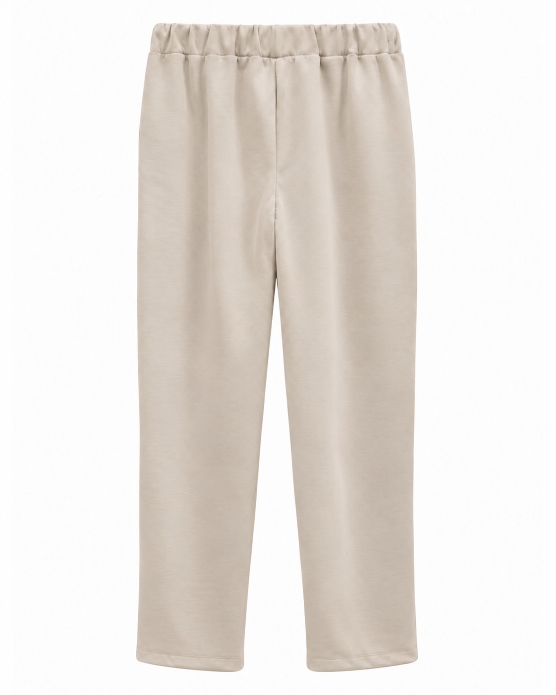 Jogger Urban beige vista de espalda con cintura elástica y corte relajado