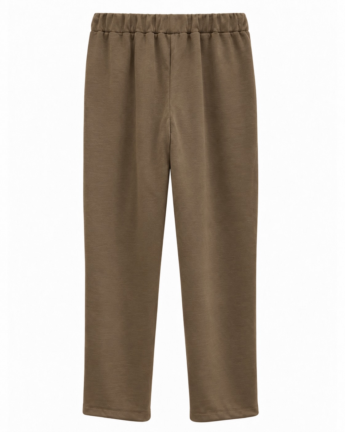 Jogger Urban moca vista de espalda con cintura elástica y pernera recta