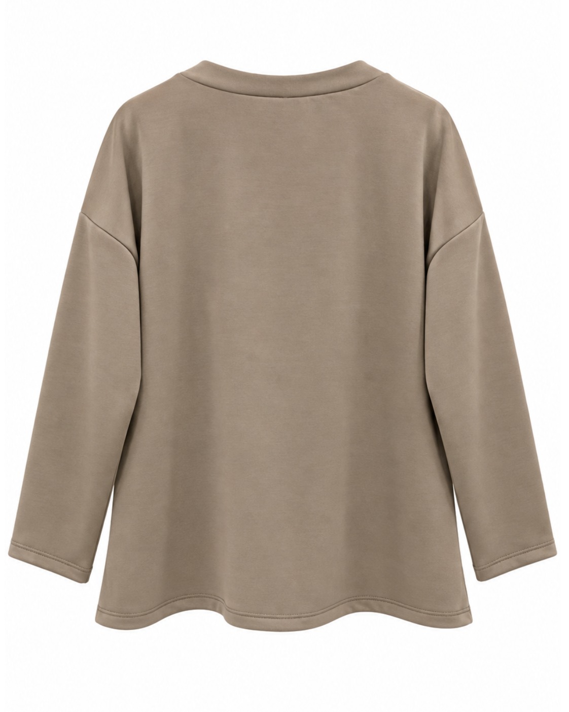 Sudadera estrella topo mujer vista de espalda con corte amplio y hombros caídos